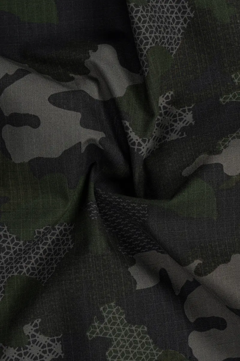 Brich Green And Filnt Gray Camouflage Military Printed Heavyweight Designer Overshirt/Shacket 3