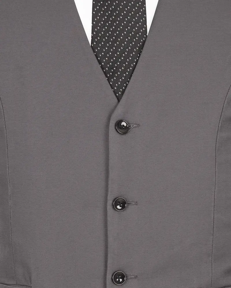 Bright Grey Premium Cotton Waistcoat 5