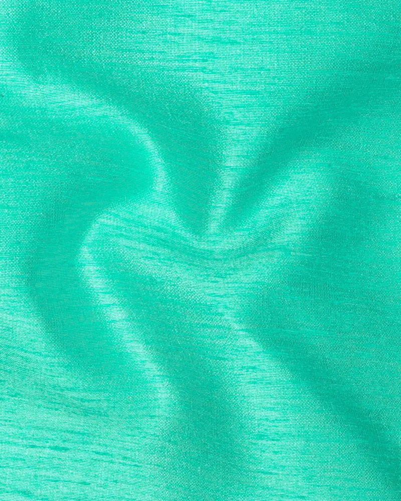 Bright Turquoise Textured Waistcoat 3