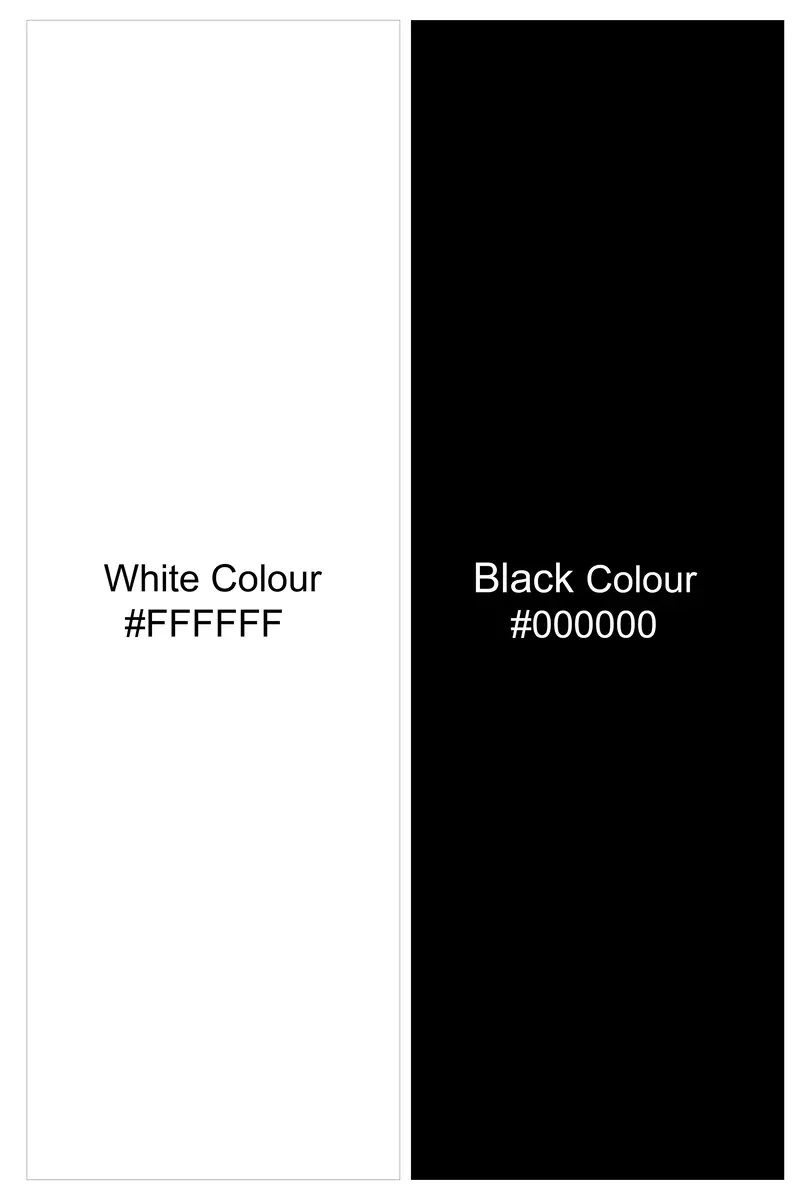 Bright White And Black Printed Super Soft Premium Cotton Shirt 6