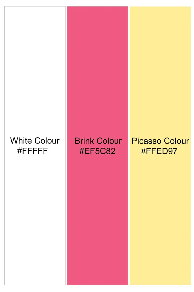 Bright White And Brink Pink Plaid Dobby Textured Premium Giza Cotton Boxer 7