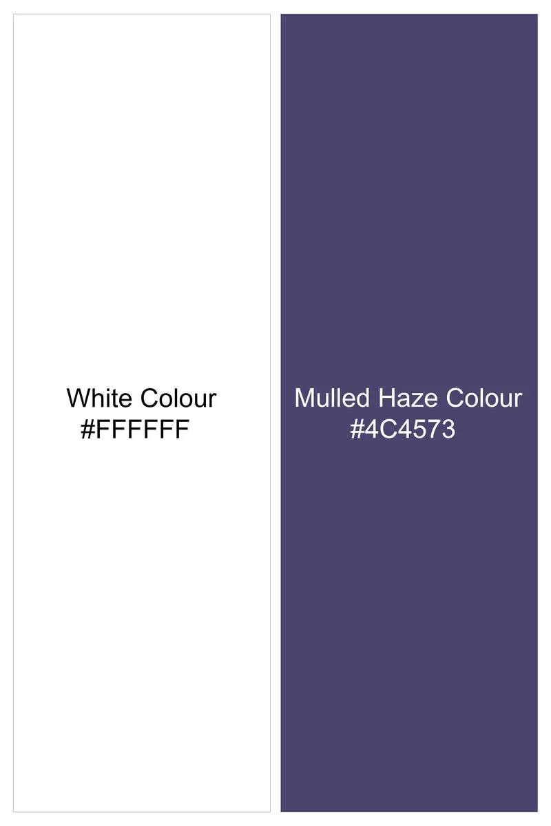 Bright White And Mulled Haze Blue Striped Royal Oxford Shirt 5