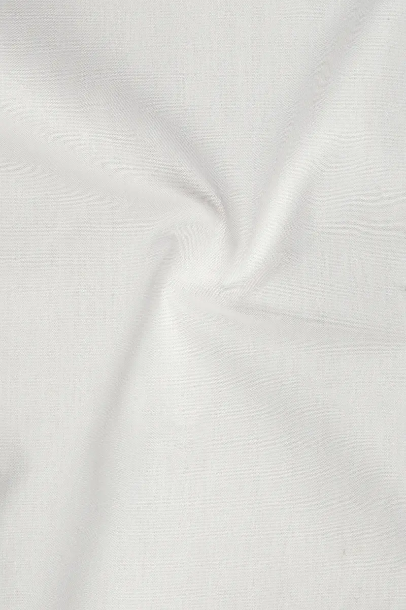 Bright White And Spindle Blue Half Coloured Sleeves Premium Cotton Designer Shirt 3