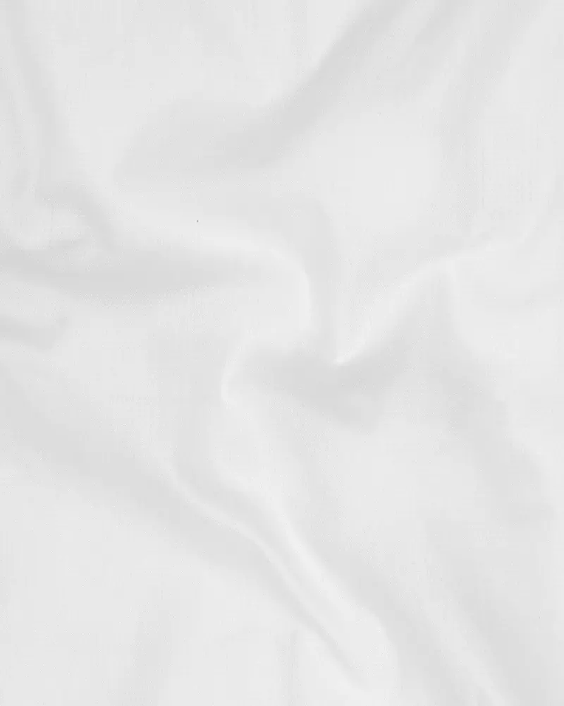 Bright White Dobby Textured Premium Giza Cotton Shirt 3