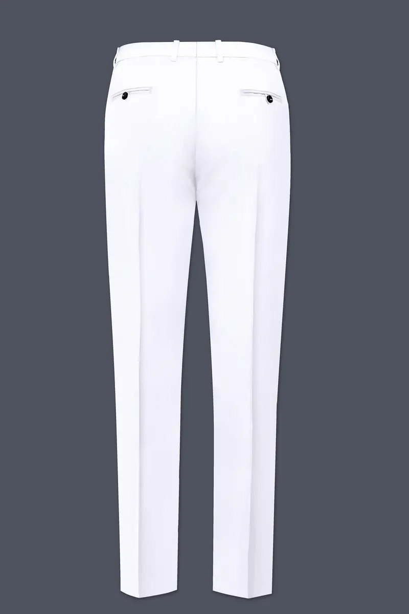 Bright White Linen Performance Pant 5