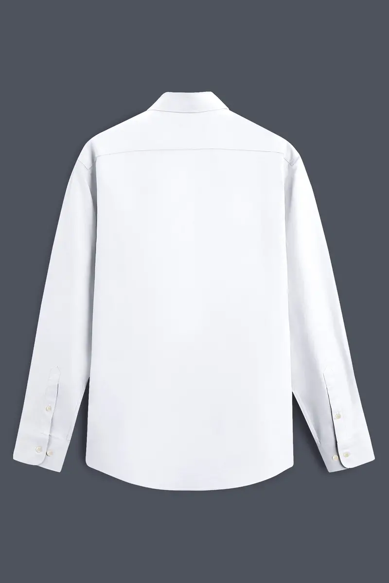 Bright White Luxurious Linen Shirt 6