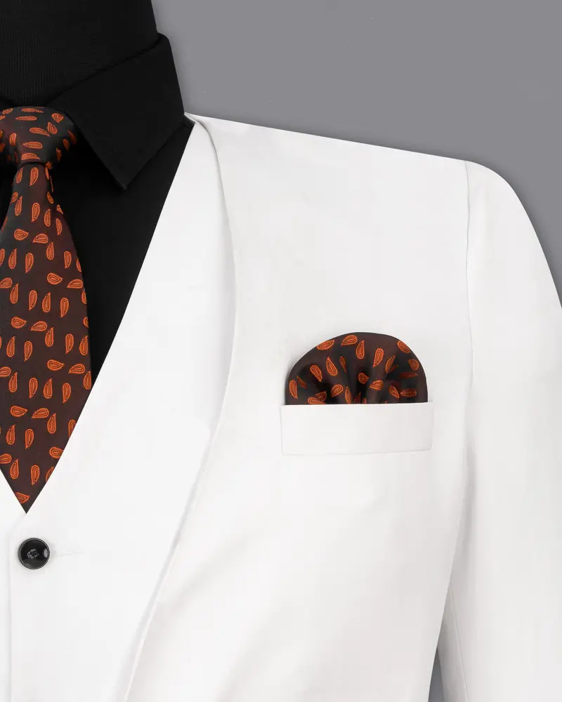 Bright White No Lapel Designer Blazer 5