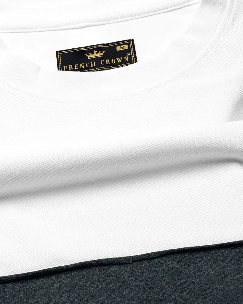 Bright White Organic Cotton Pique Signature T-Shirt 5