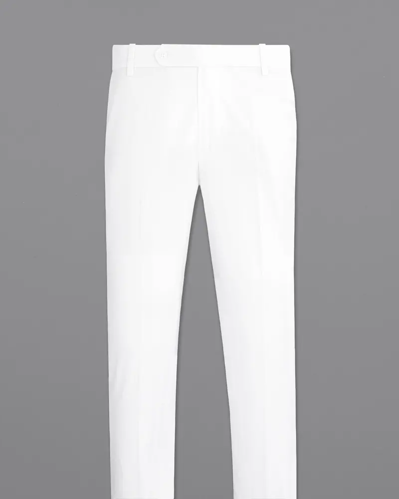 Bright White Premium Cotton Pant 4