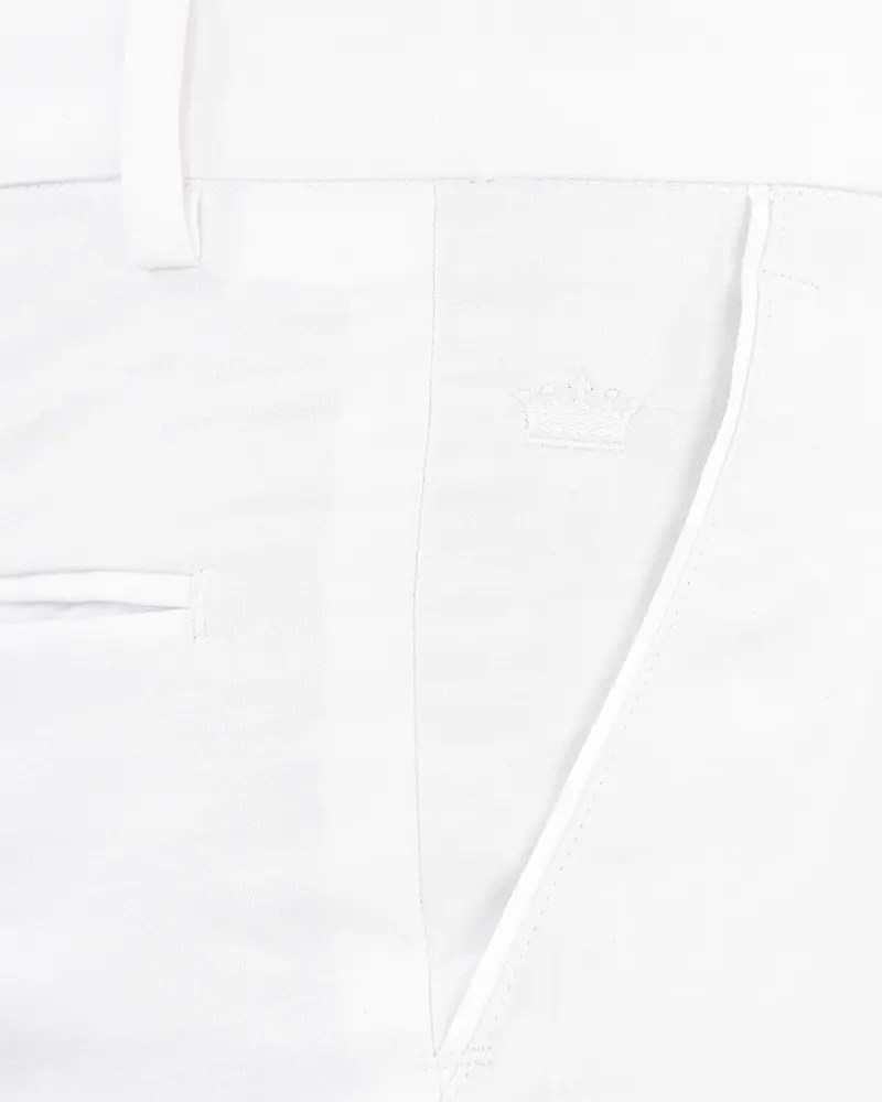 Bright White Premium Cotton Pant 5