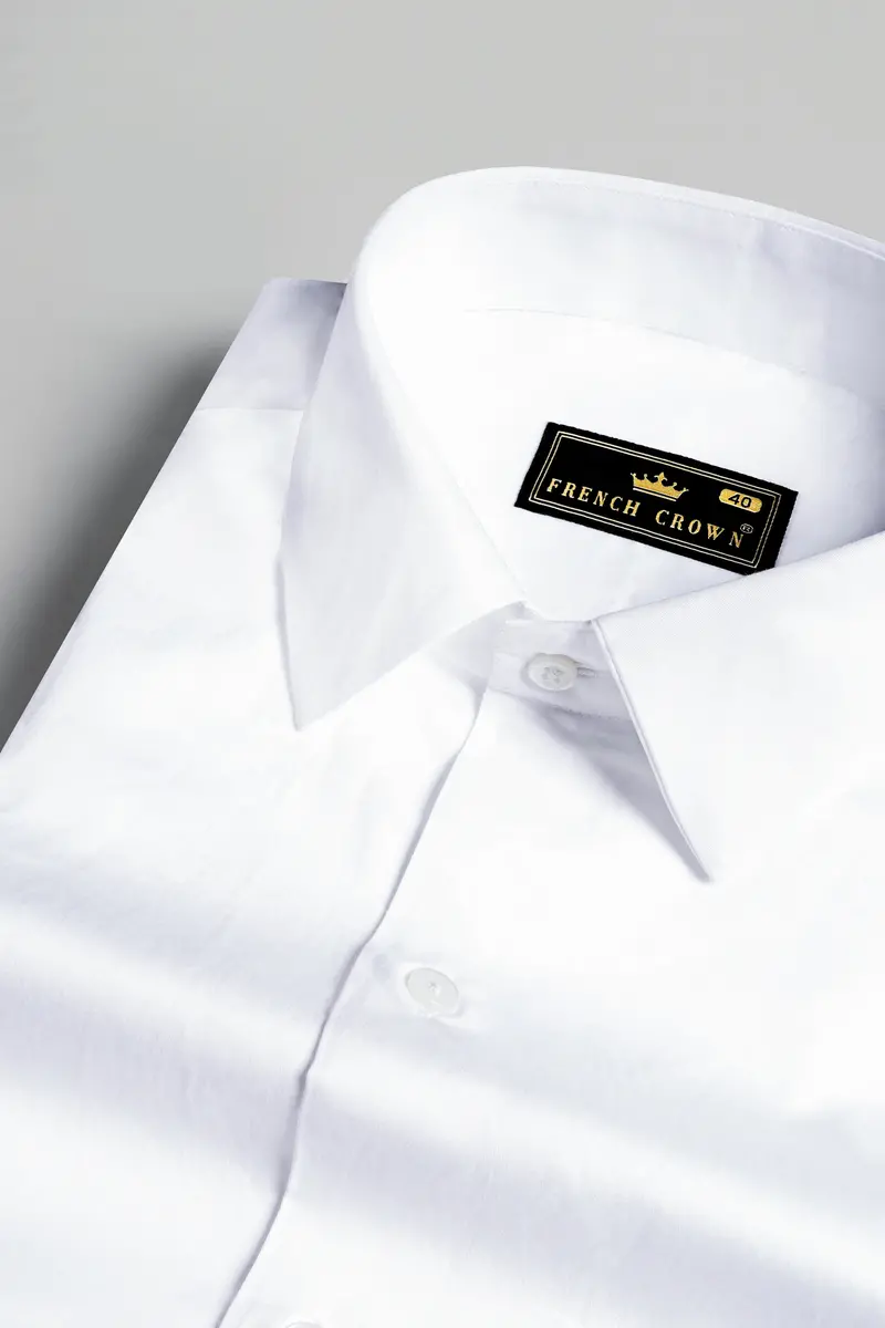 Bright White Premium Cotton Shirt 1