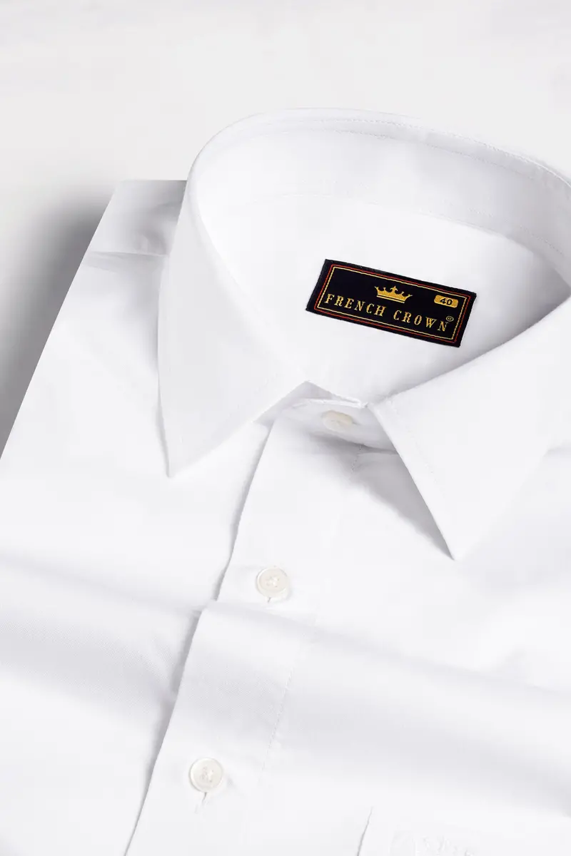 Bright White Premium Cotton Shirt 1