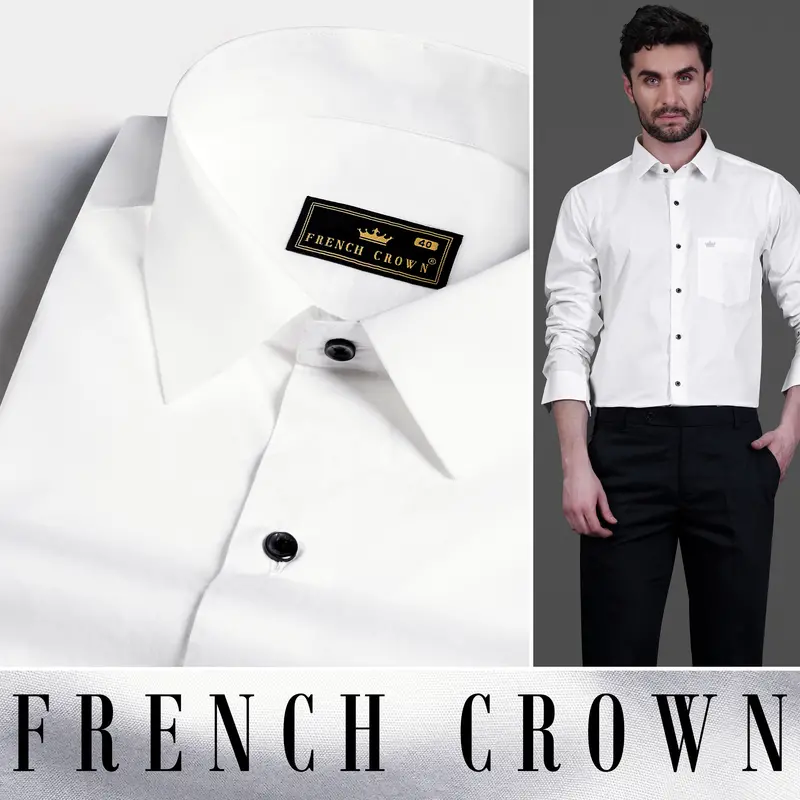 Bright White Premium Cotton Shirt 11
