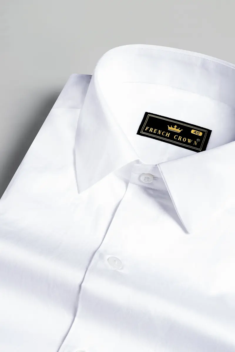 Bright White Premium Cotton Shirt 2