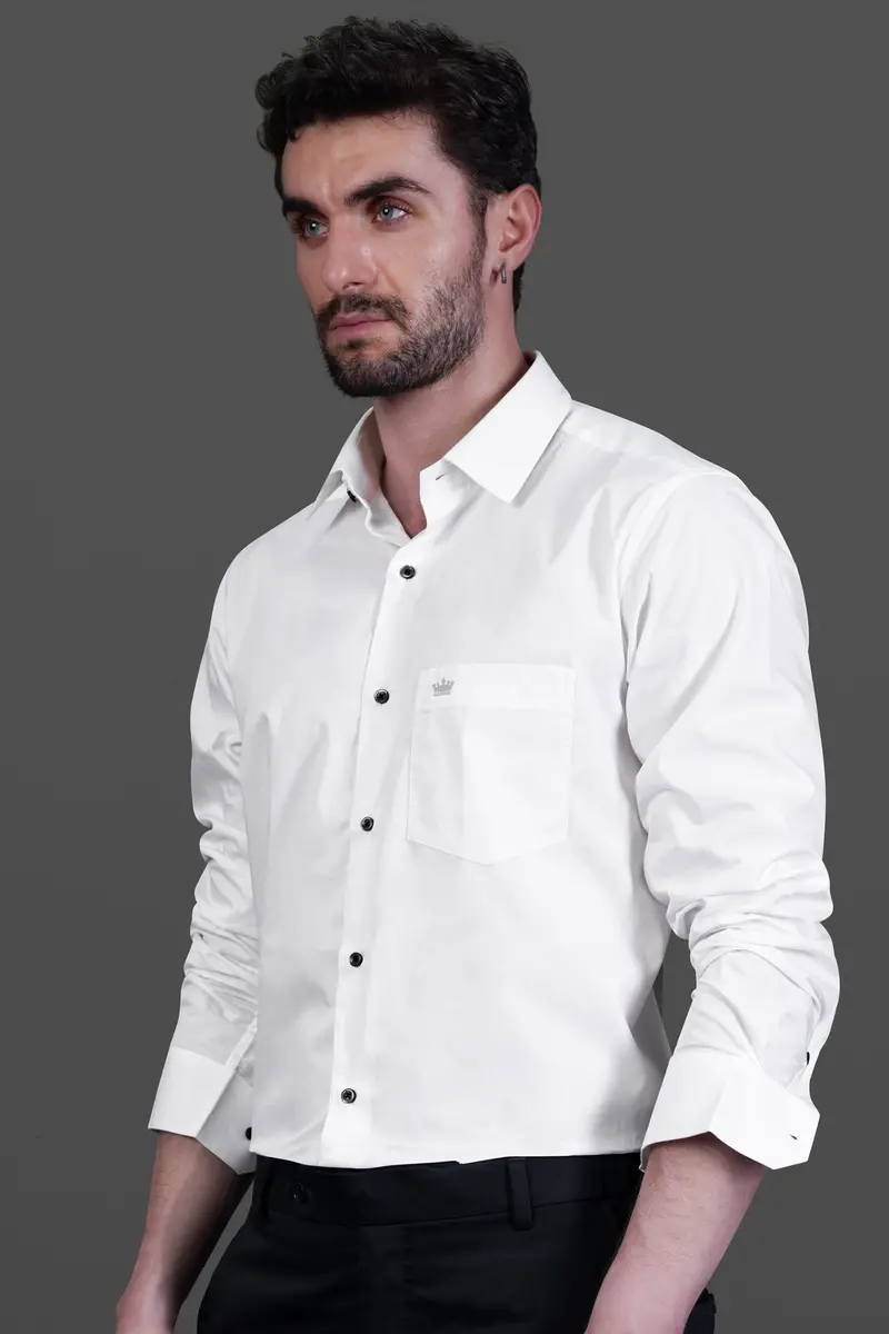 Bright White Premium Cotton Shirt 7