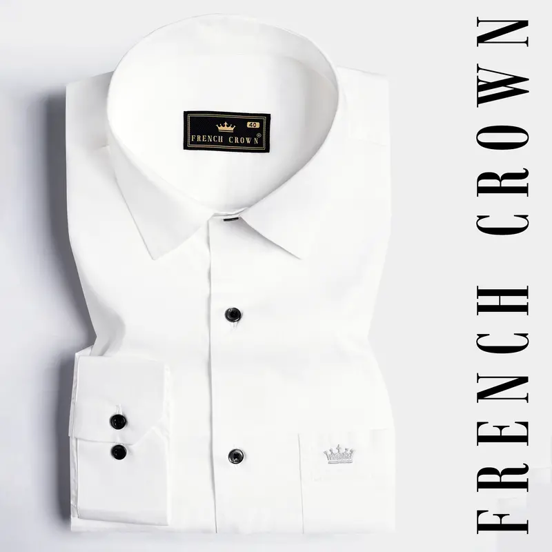 Bright White Premium Cotton Shirt 9