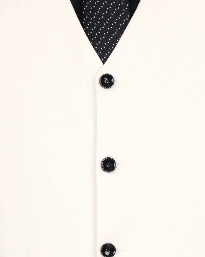 Bright White Premium Cotton Sports Waistcoat 5