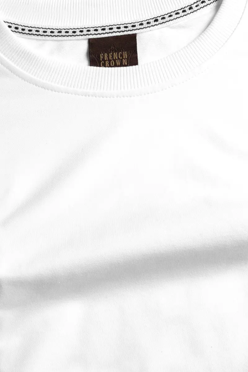 Bright White Premium Cotton Sweatshirt 4