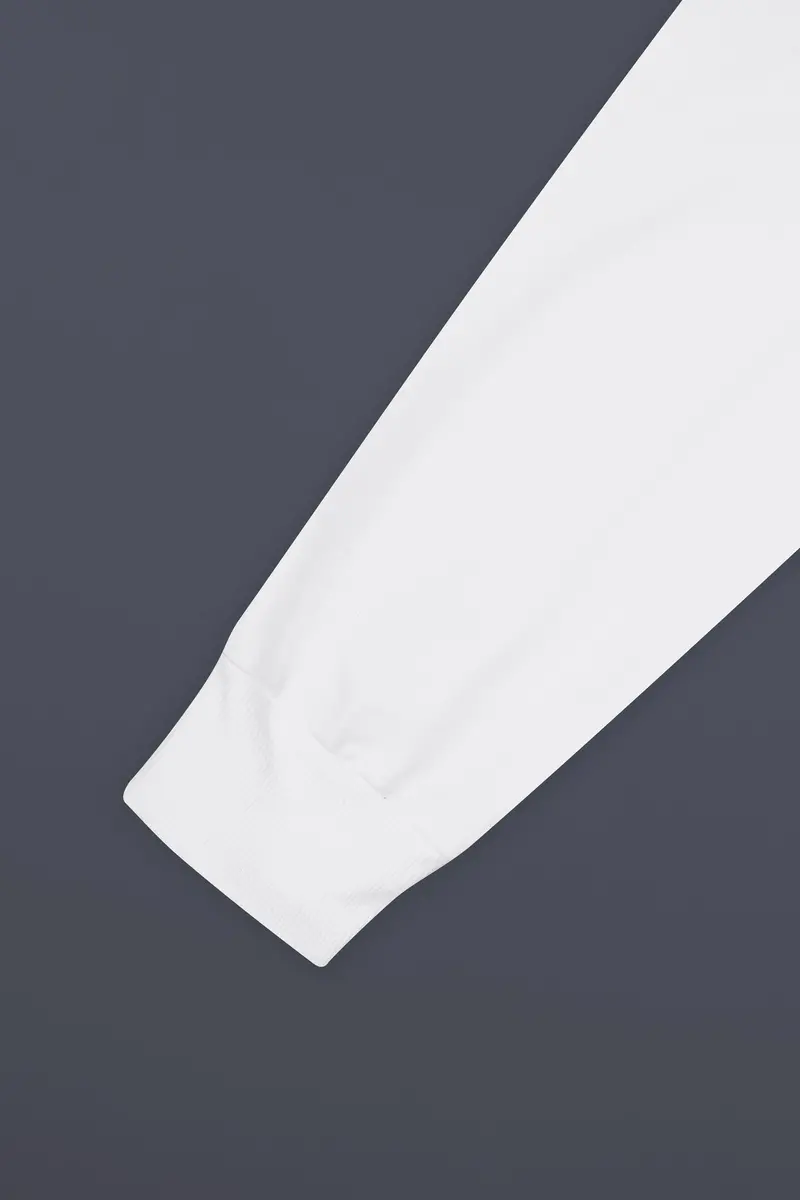 Bright White Premium Cotton Sweatshirt 5