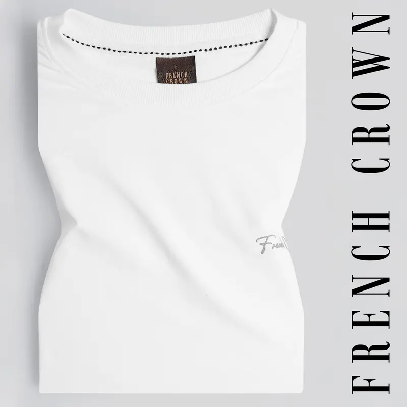 Bright White Premium Cotton T-Shirt 1
