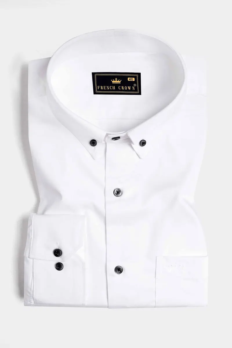 Bright White Royal Oxford Button Down Shirt 3