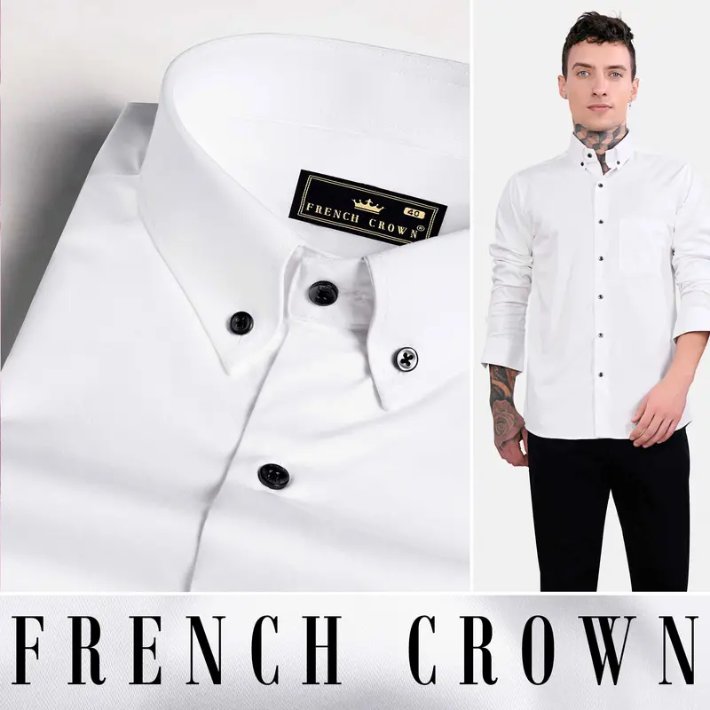 Bright White Royal Oxford Button Down Shirt 4