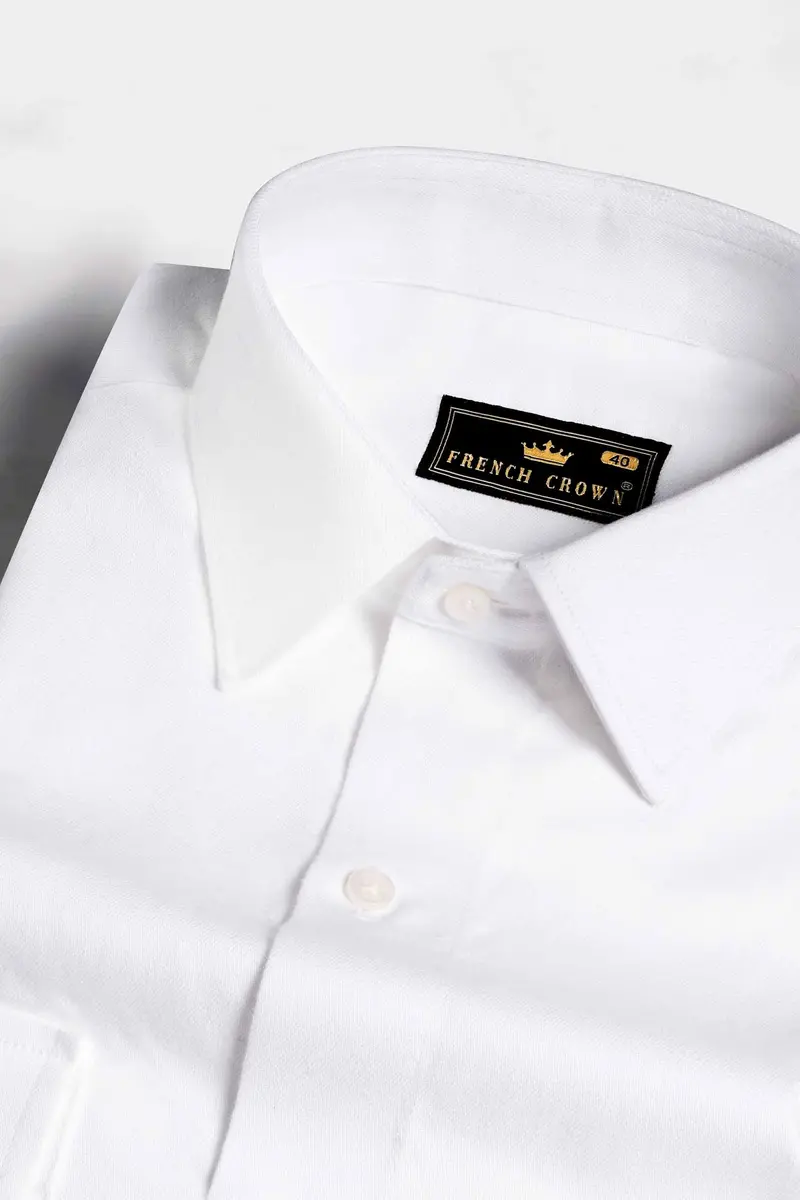 Bright White Royal Oxford Designer Overshirt 4