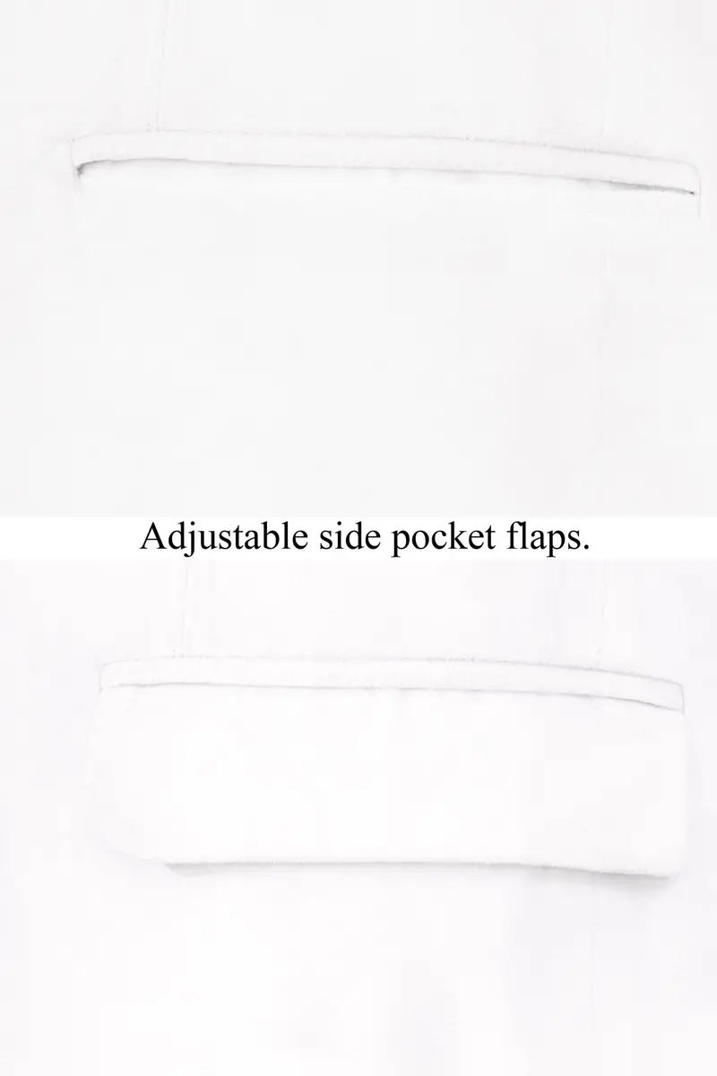 Bright White Single Breasted Premium Velvet Designer Suit 11
