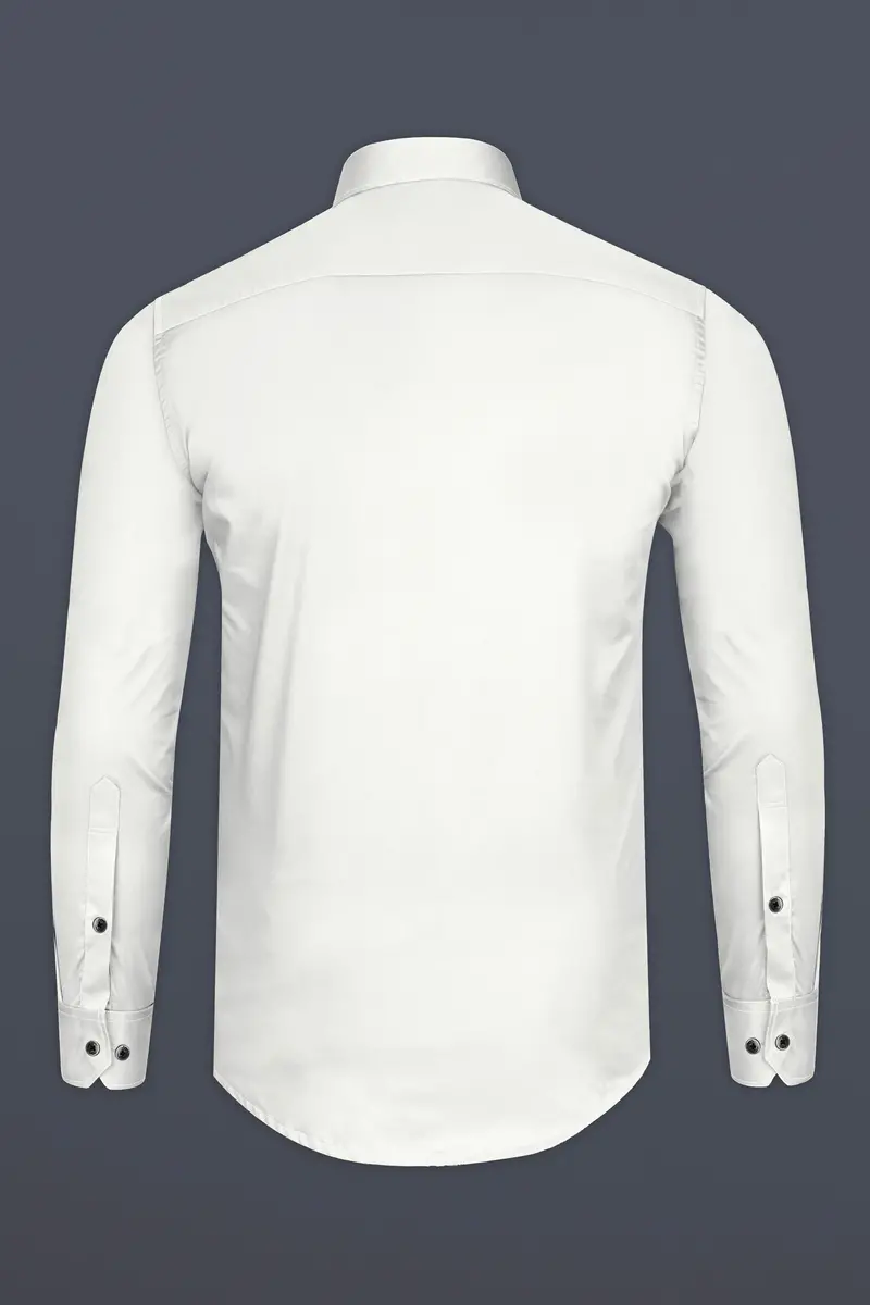 Bright White Soft Twill Giza Cotton Shirt 6