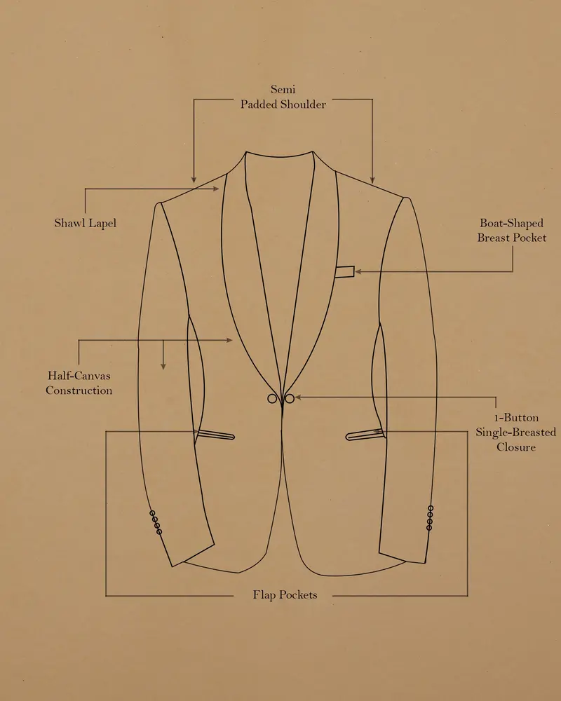 Bright White Stretchable Premium Cotton Tuxedo Traveler Blazer 11
