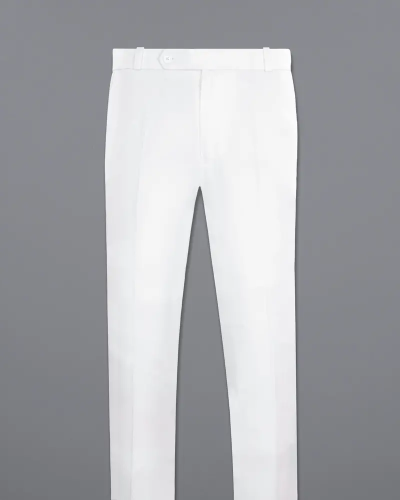 Bright White Stretchable Subtle Sheen And Black Single Breasted Designer Block Suit 13