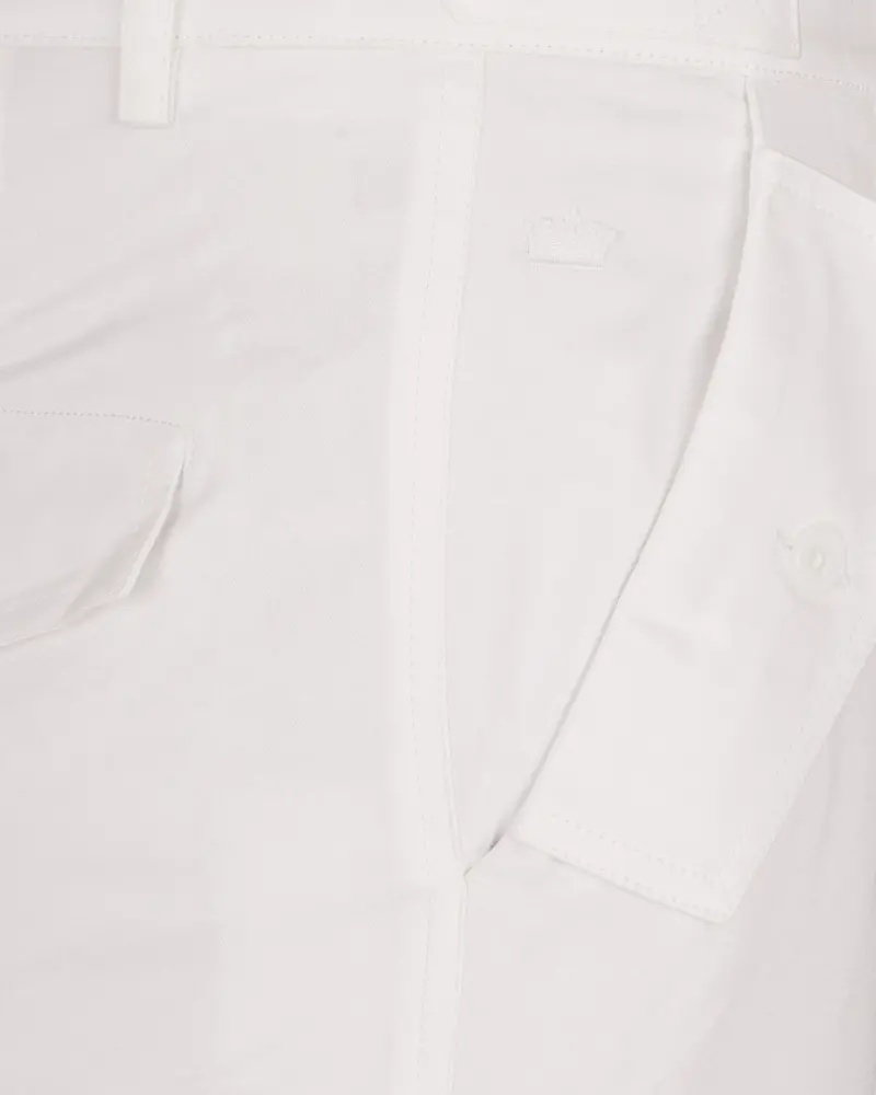 Bright White Super Soft Premium Cotton Cargo Pant 9