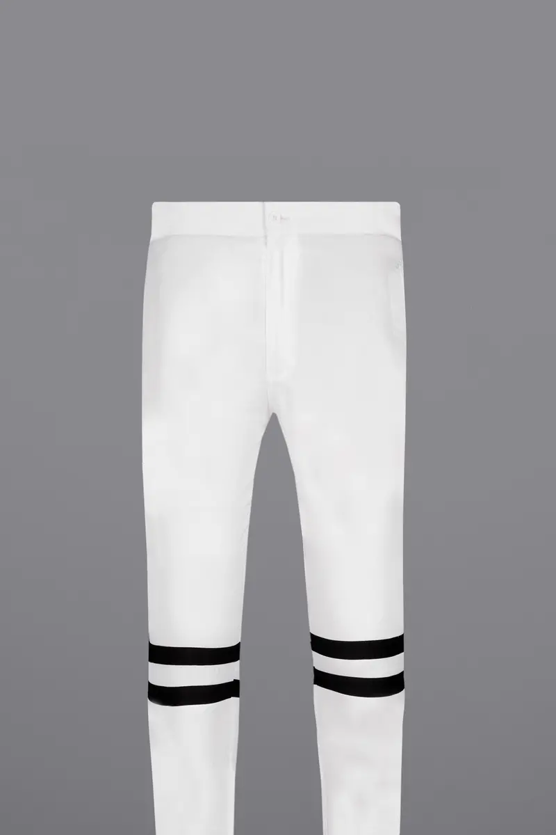 Bright White Super Soft Premium Cotton Designer Lounge Pant 2
