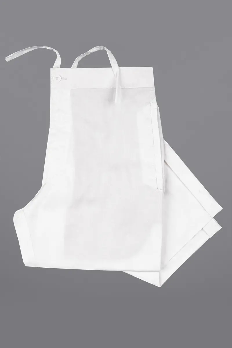 Bright White Super Soft Premium Cotton Designer Lounge Pant 4