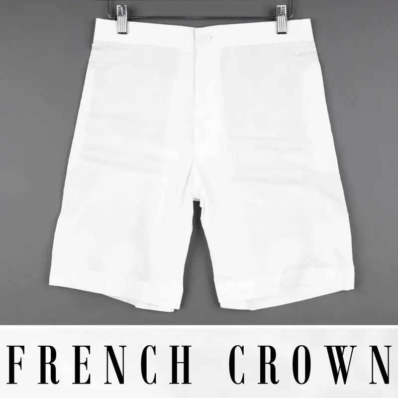 Bright White Super Soft Premium Cotton Shorts 1