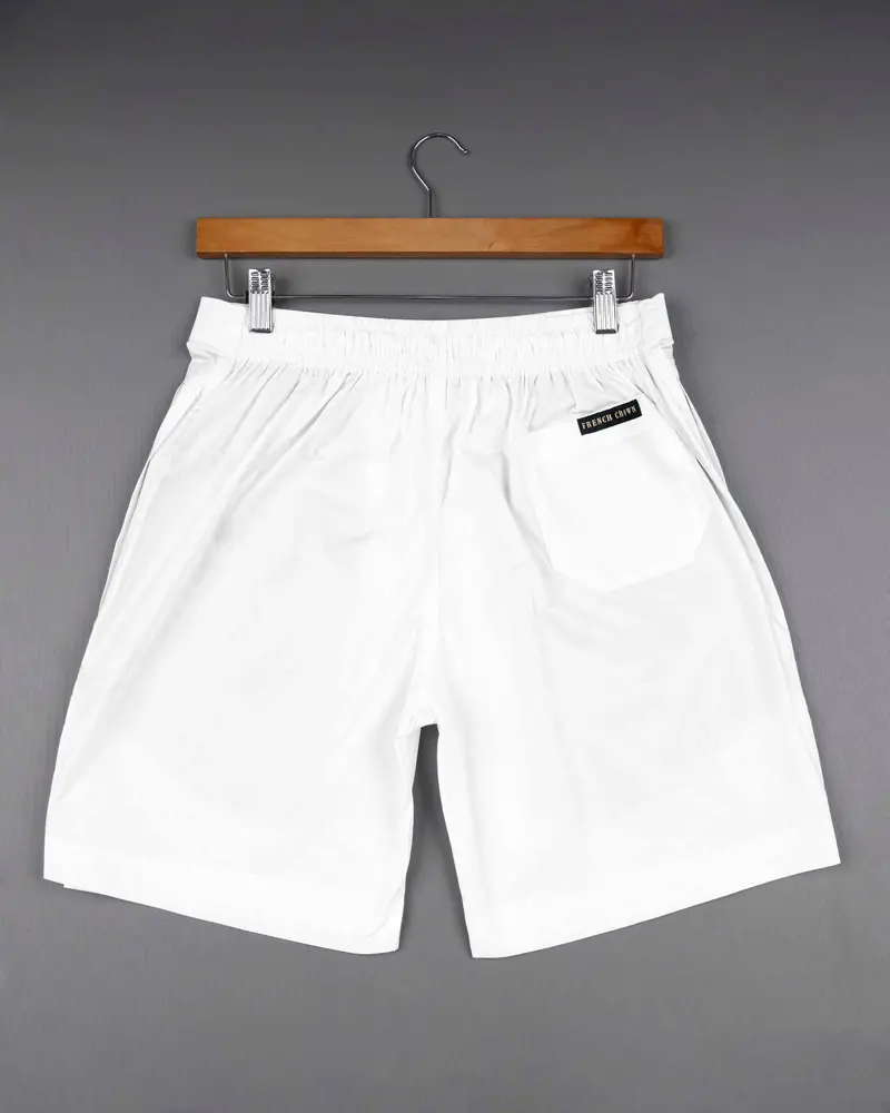 Bright White Super Soft Premium Cotton Shorts 4