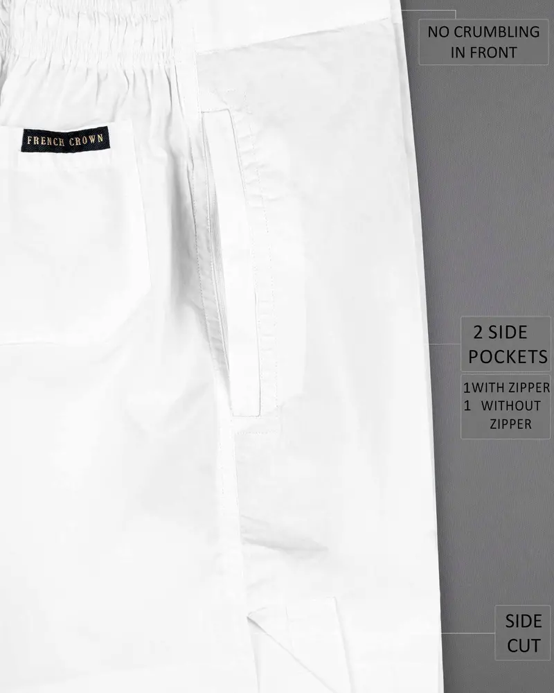 Bright White Super Soft Premium Cotton Shorts 6