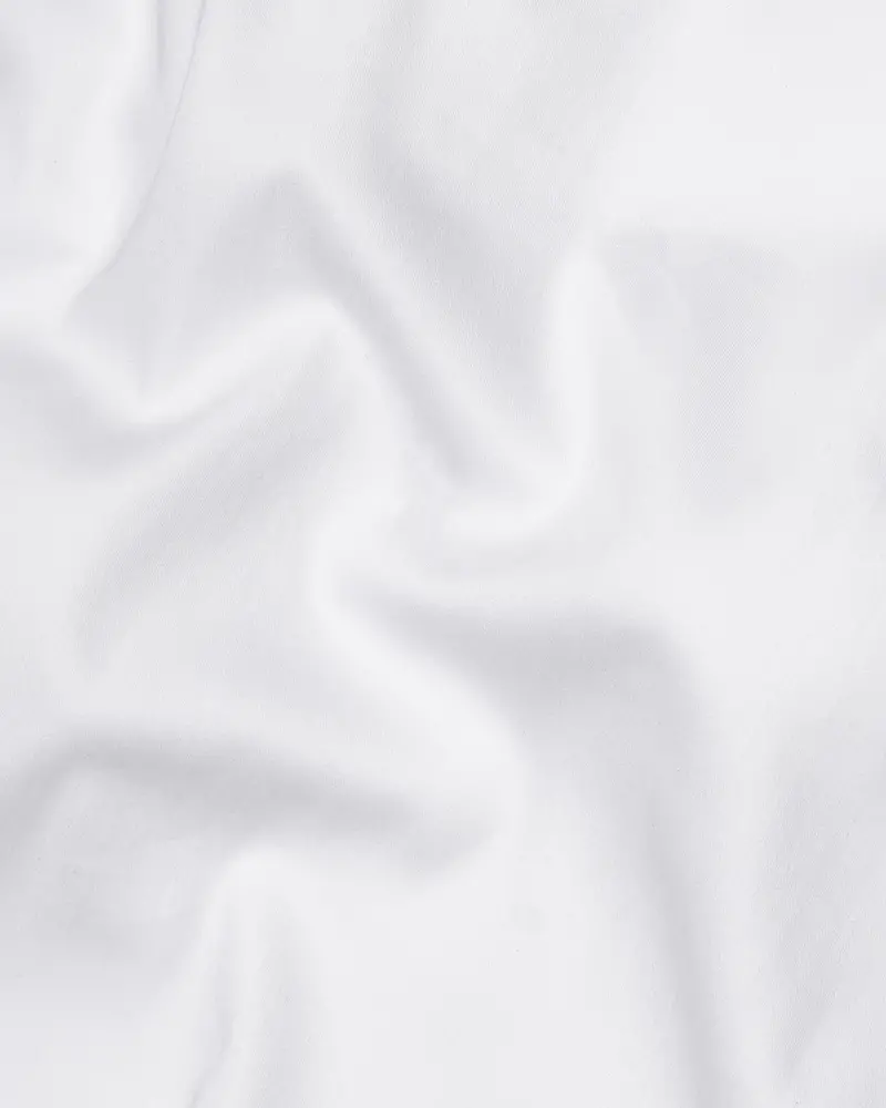 Bright White Super Soft Premium Cotton Stretchable Shirt 2