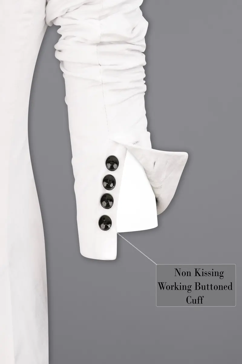 Bright White Velvet Tuxedo Designer Blazer 10