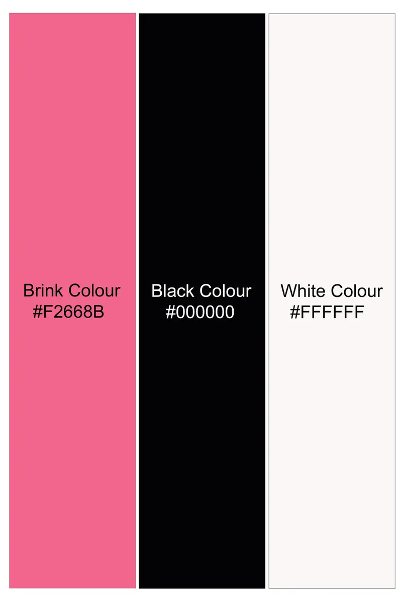 Brink Pink And Jade Black Striped Designer Peak Lapel Tuxedo Blazer 8