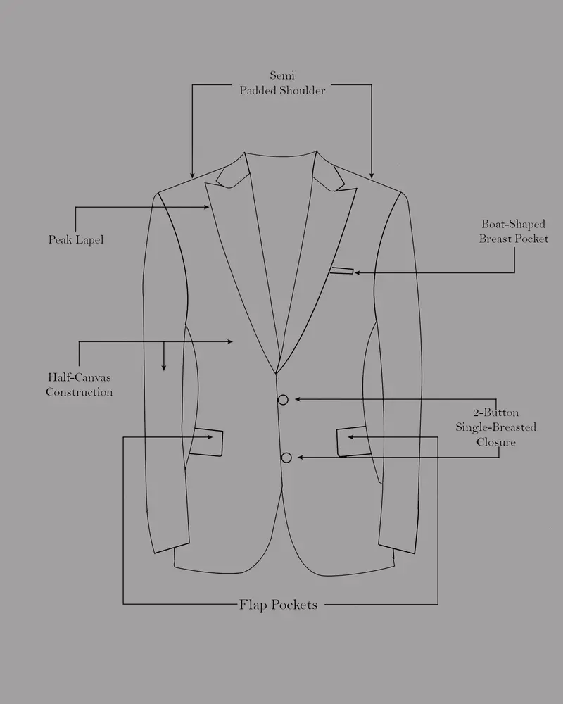 Brink Pink And Jade Black Striped Designer Peak Lapel Tuxedo Blazer 9