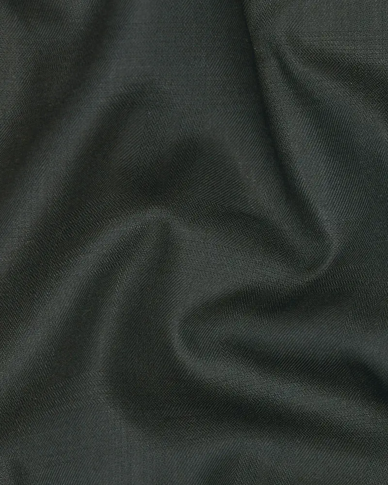 British Racing Green Subtle Windowpane Textured Pant 3