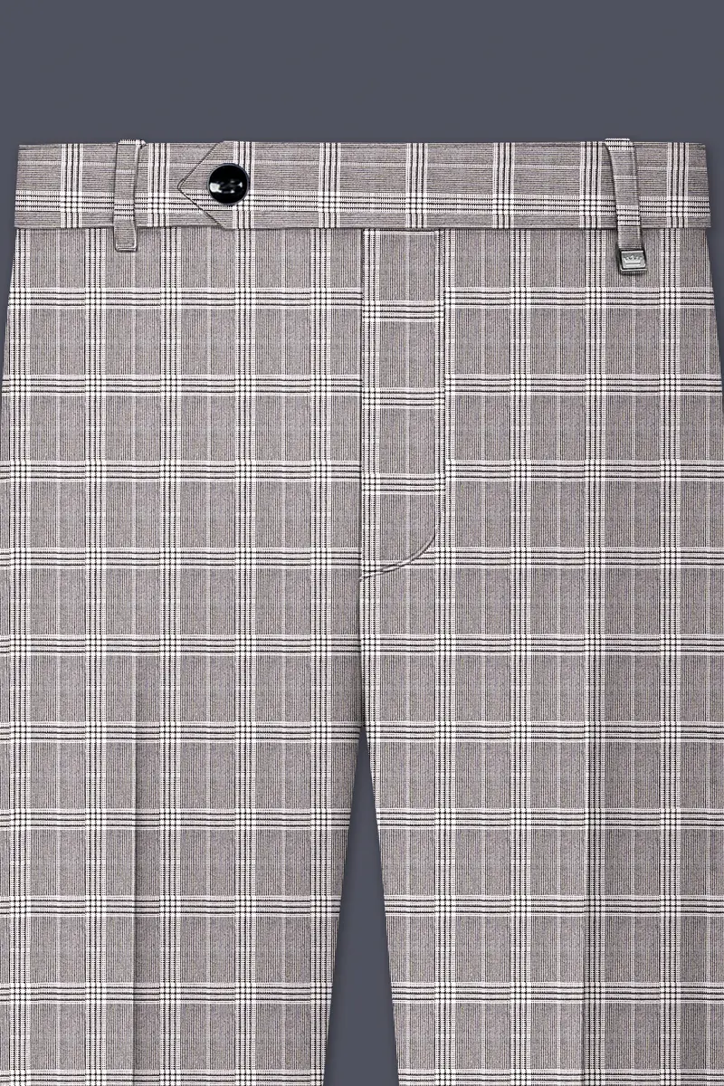 Bronco Gray And White Plaid Pant 4