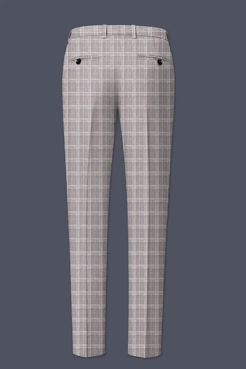 Bronco Gray And White Plaid Pant 5