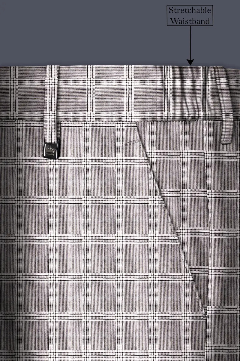 Bronco Gray And White Plaid Pant 6