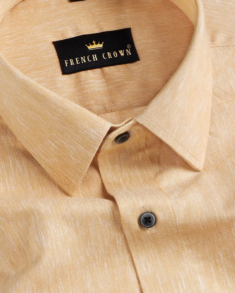 Brown Rain Textured Oxford Shirt 1
