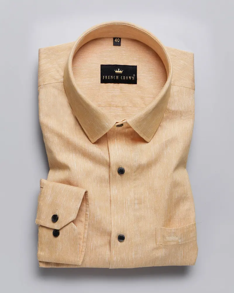 Brown Rain Textured Oxford Shirt 3