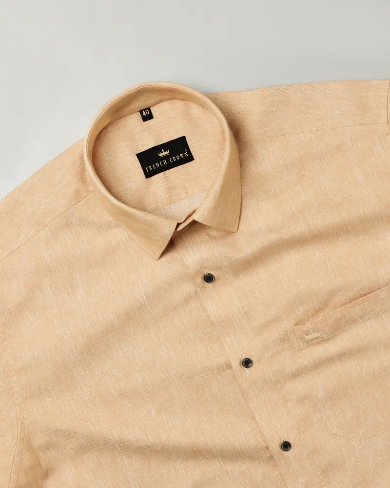 Brown Rain Textured Oxford Shirt 4