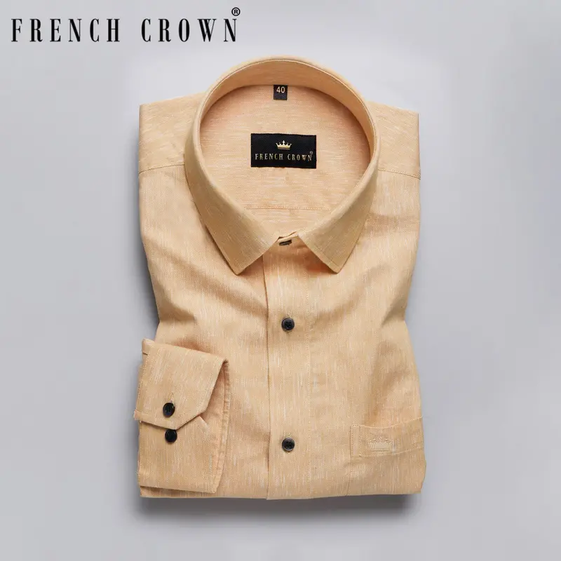 Brown Rain Textured Oxford Shirt 8