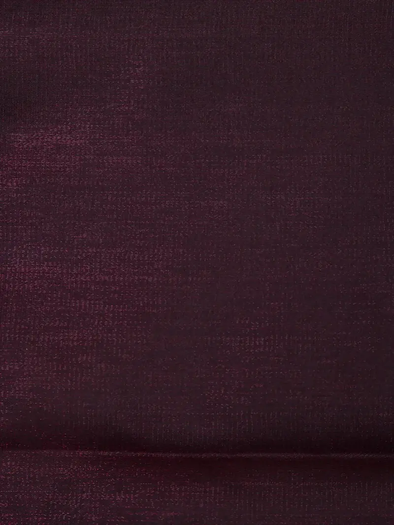 Brown Solid Designed Woven Banarasi Silk Saree 2